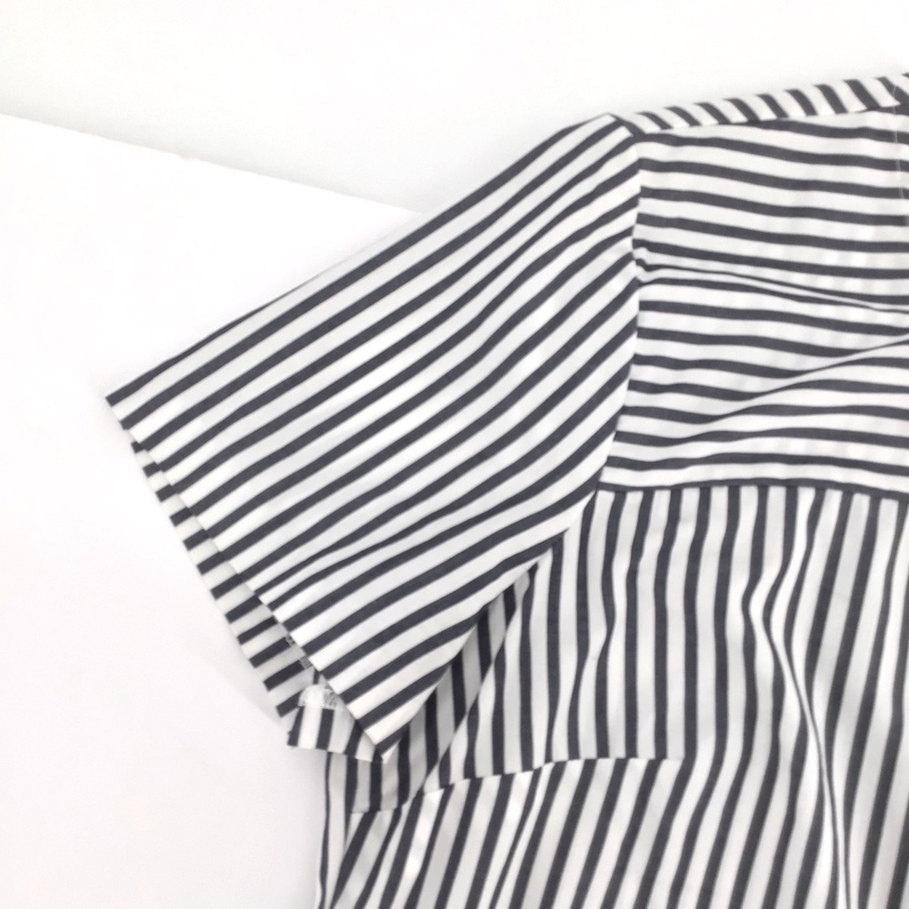 Banana Republic | Short Sleeve Stripe Peplum Crew Top Size Small - Picture 4 of 14